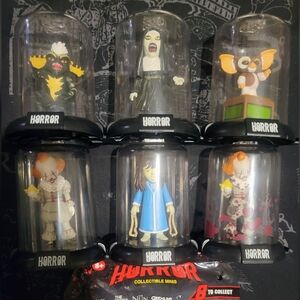 HORROR COLLECTIBLE MINIS - Classic Scary Movie Figurines - Lot of 6